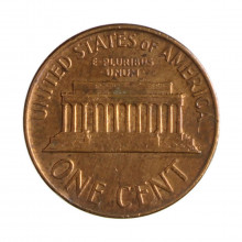 Km#201 1 Cent 1964 D MBC Estados Unidos  América  Lincoln Memorial  Bronze 19(mm) 3.11(gr)