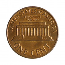 Km#201 1 Cent 1964 MBC/SOB Estados Unidos  América  Lincoln Memorial  Bronze 19(mm) 3.11(gr)