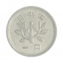 Km#74 1 Yen 1973 MBC+ Japão Ásia Alumínio 20(mm) 1(gr)