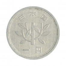 Km#74 1 Yen 1973 MBC+ Japão Ásia Alumínio 20(mm) 1(gr)