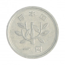 Km#74 1 Yen 1974 MBC+ Japão Ásia Alumínio 20(mm) 1(gr)