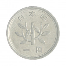 Km#74 1 Yen 1975 MBC Japão Ásia Alumínio 20(mm) 1(gr)
