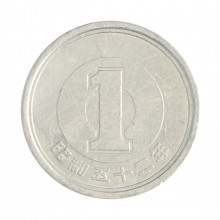Km#74 1 Yen 1977 BC Japão Ásia Alumínio 20(mm) 1(gr)