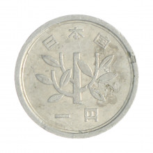 Km#74 1 Yen 1984 BC Japão Ásia Alumínio 20(mm) 1(gr)