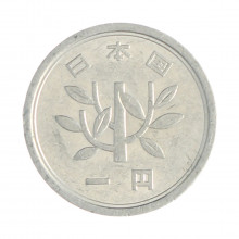 Km#74 1 Yen 1985 MBC Japão Ásia Alumínio 20(mm) 1(gr)