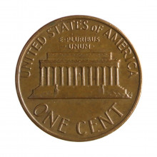 Km#201 1 Cent 1977 MBC Estados Unidos  América  Lincoln Memorial  Bronze 19(mm) 3.11(gr)