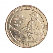 Quarter Dollar 2016 P SOB Kentucky: Cumberland Gap C/Sinais de Limpeza