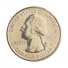 Quarter Dollar 2015 P MBC Nebraska: Homestead C/Sinais de Limpeza