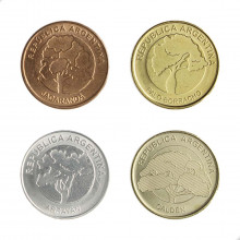 Set 4 Moedas 2017 à 2019 FC Argentina América
