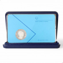 Estojo Moeda P-726 200 Cruzados Novos 1989 FC Centenário da República Prata 999 Ø31mm 13,5gr.