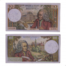 P#147d 10 Francs 1973 MBC França  Europa