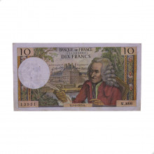P#147d 10 Francs 1973 MBC França  Europa