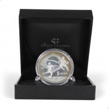 Estojo Moeda P-745 5 Reais 2010 FC Copa do Mundo - África do Sul Prata 925 Ø40mm 27gr.