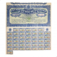 Apólice ao Portador N.86834 Rio de Janeiro Brasil América 1949