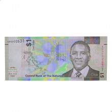 Cédula P#77 1 Dollar 2024 Bahamas América FE