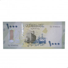 Cédula P#87 1000 Pounds 2024 Sudão África FE