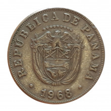 5 Centésimos de Balboa 1968 MBC Panamá América