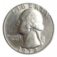 Quarter Dollar 1972 SOB Washington Quarter EUA América