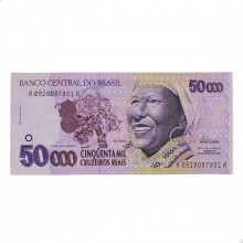 Cédula C-240 50000 Cruzeiros Reais 1994 C/ Leves Manchas FE