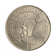 Moeda KM#658 200 Escudos 1991 FC Portugal Europa Colombo e Portugal Cupro-Níquel Ø36mm 21,1gr.