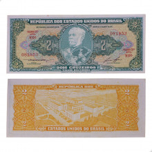 Cédula C-064 2 Cruzeiros 1958 C/ Leve Manchas FE