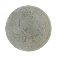 Moeda V-013 100 Réis 1883 BC  Cupro Níquel Ø27mm 10gr.