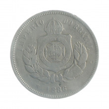 Moeda V-032 200 Réis 1886 MBC Data Escassa Cupro Níquel Ø32mm 15gr.