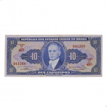 Cédula C-020 10 Cruzeiros 1963 C/Peq. Mancha SOB