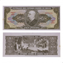 Cédula C-074 5 Cruzeiros 1964 C/ Mancha FE