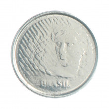 Moeda V-441 1 Centavo 1997 MBC Batida Fraca Aço Inoxidável Ø20mm 3gr.*