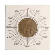 Moeda V-479 5 Centavos 2013 MBC Reverso Horizontal Aço R Cobre Ø22mm 4,1gr.