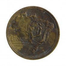 Moeda V-244 2 Cruzeiros 1949  BC/MBC Bronze Alumínio  Ø25mm 8gr.