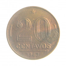 Moeda V-185a 20 Centavos 1943 BC Níquel Rosa Ø19mm 4gr.*
