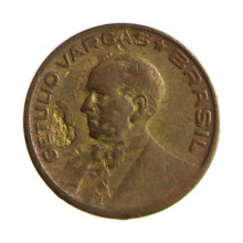 Moeda V-180b 10 Centavos 1944 BC S/Sigla Bronze Alumínio Ø17mm 3gr.