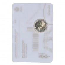 Blister Moeda KM#547 2 Euros 2016  FC San Marino Europa  400º aniversário da morte de William Shakespeare Bimetálico  Ø2