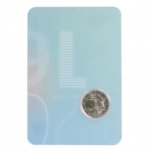 Blister Moeda KM#548 2 Euros 2016  FC San Marino Europa  550º aniversário da morte de Donatello Bimetálico  Ø25,75mm 8,5