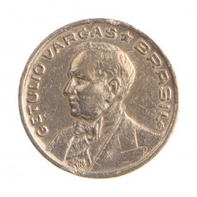 Moeda V-192A 50 Centavos 1943 MBC C/Sinais de Limpeza Níquel Rosa Ø21mm 5gr.