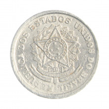 Moeda V-269 50 Centavos 1957 MBC C/Sinais de Limpeza Alumínio Ø21mm 1,7gr.
