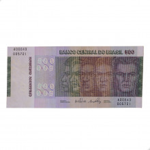 Cédula C-148 500 Cruzeiros 1972 C/ Leve Amarelamento Escassa MBC/SOB