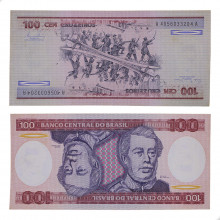 Cédula C-156 100 Cruzeiros 1981 MBC