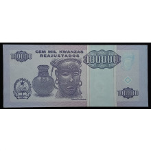 P#139 100000 Kwanzas 1995 FE Angola África