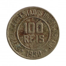 Moeda V-084 100 Réis 1930 BC Cupro Níquel Ø21mm 5gr.