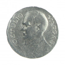 Moeda V-164 100 Réis 1940 MBC C/Sinais de Limpeza Cupro Níquel Ø17mm 2,5gr.