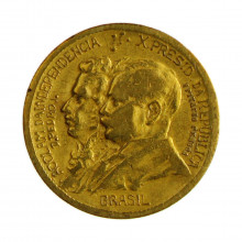 Moeda V-122 500 Réis 1922 MBC C/Sinais de Limpeza Bronze Alumínio Ø22,5mm 4gr.
