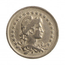 Moeda V-097 200 Réis 1925 MBC Cupro Níquel Ø25mm 8gr.