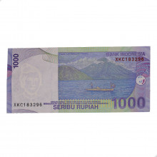 Cédula P#141m 1000 Rupiah 2013 Indonésia Ásia SOB