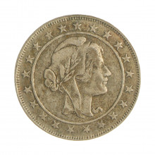 Moeda P-715 2000 Réis 1929 MBC  Prata 500 Ø26mm 8gr.*
