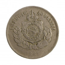 Moeda V-023 200 Réis 1882 MBC  Cupro Níquel Ø32mm 15gr.