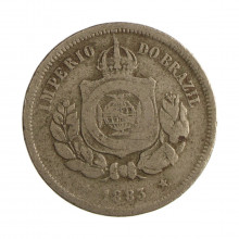 Moeda V-013 100 Réis 1883  BC/MBC Cupro Níquel  Ø27mm 10gr.
