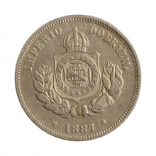 Moeda V-026 50 Réis 1887 MBC Cupro Níquel Ø22mm 7gr.*